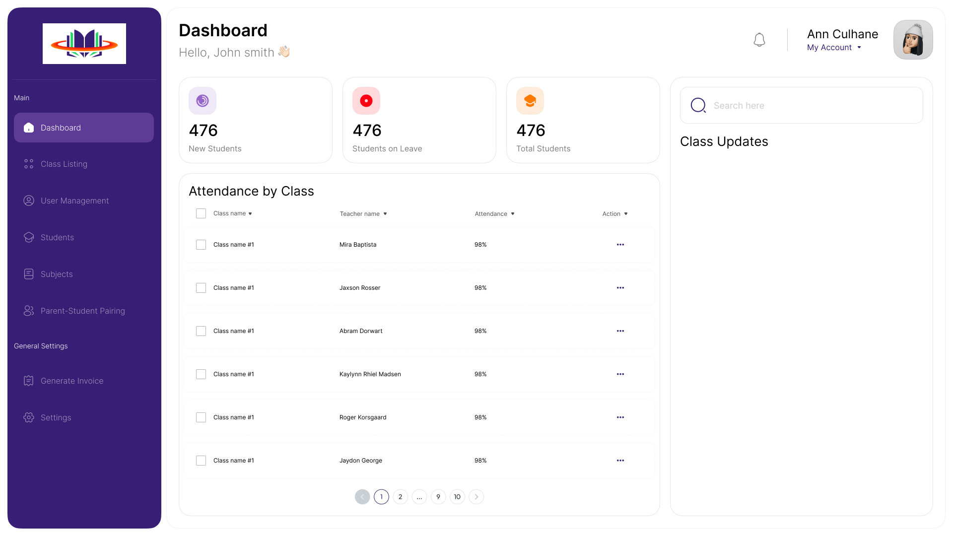 Tuition Management System